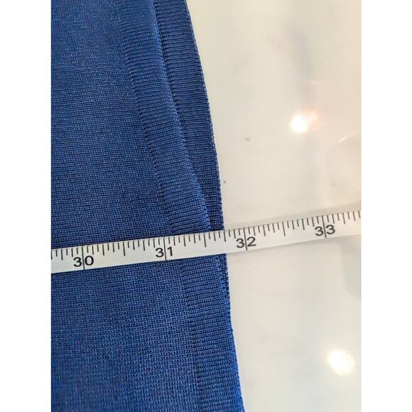 Plein Air Blue Lightweight Open Front Knit Cardigan Jacket Size S Made in Korea - Picture 6 of 7